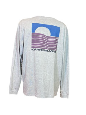Men's Quiksilver Long Sleeve T-Shirt Size S Gray